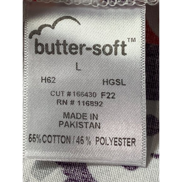 Butter-Soft Ghost Print Halloween Scrub Top L - Picture 5 of 7